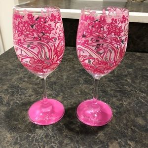 Lilly Pulitzer Wine Glasses